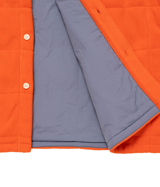 LQQK Studio/QUILTED BUTTON DOWN (ORANGE)