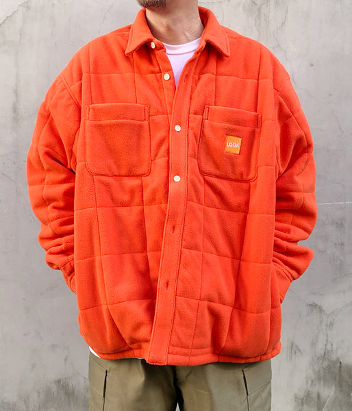 LQQK Studio/QUILTED BUTTON DOWN (ORANGE)