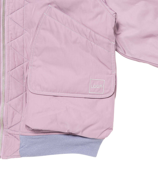 LQQK Studio/LINER JACKET (PINK GREY)