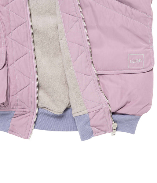 LQQK Studio/LINER JACKET (PINK GREY)