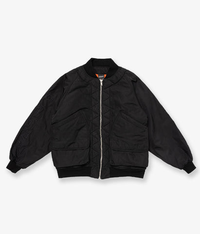 LQQK Studio/LINER JACKET (BLACK ORANGE)