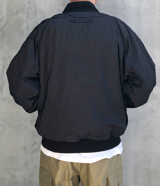 LQQK Studio/LINER JACKET (BLACK ORANGE)