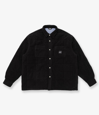 LQQK Studio/QUILTED BUTTON DOWN (BLACK)