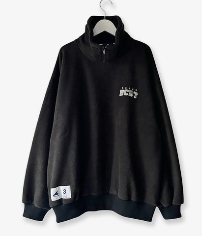 DESCENDANT/BURY ZIP FLEECE (BLACK)