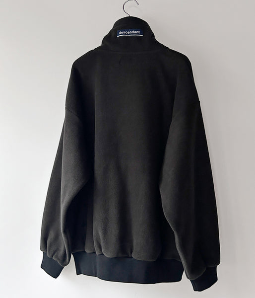 DESCENDANT/BURY ZIP FLEECE (BLACK)