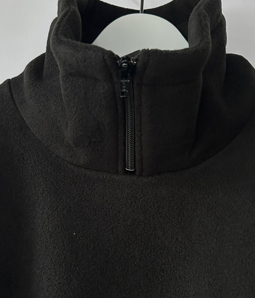 DESCENDANT/BURY ZIP FLEECE (BLACK)