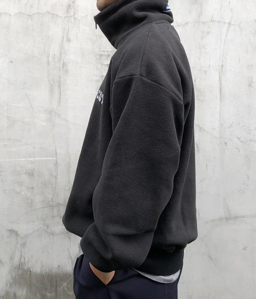 DESCENDANT/BURY ZIP FLEECE (BLACK)