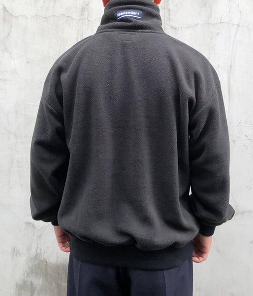 DESCENDANT/BURY ZIP FLEECE (BLACK)