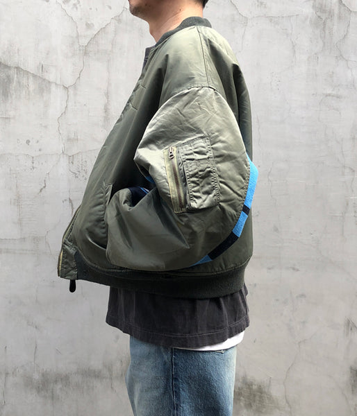 SAINT MICHAEL/MA-1/DAMAGE/KHAKI