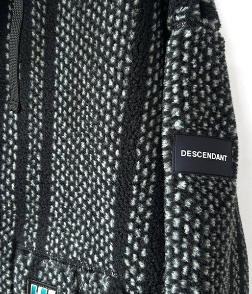 DESCENDANT/SPICOLI HOODED JACKET FIBERPILE® HH x DCDT (BLACK)