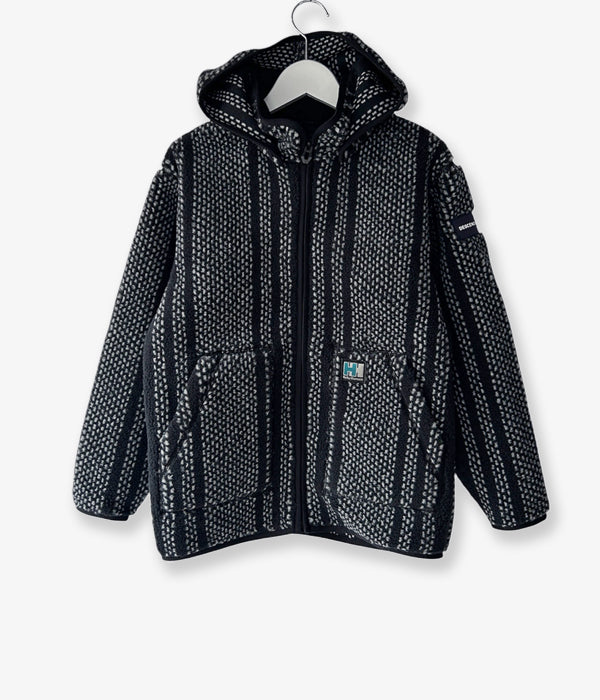 DESCENDANT/K SPICOLI HOODED JACKET FIBERPILE® HH x DCDT (BLACK)