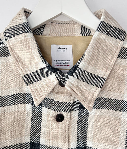 visvim/LUMBER CHECK L/S (BEIGE)