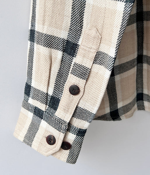 visvim/LUMBER CHECK L/S (BEIGE)