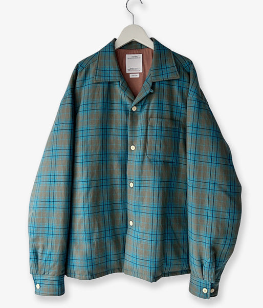 visvim/KEESEY CHECK DOWN JKT (BLUE)