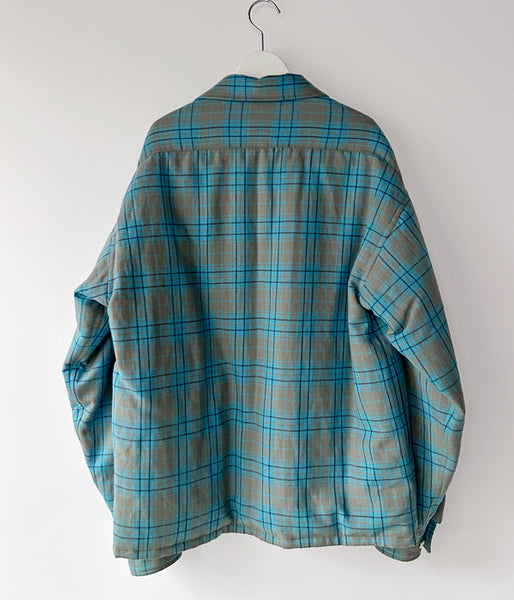 visvim/KEESEY CHECK DOWN JKT (BLUE)