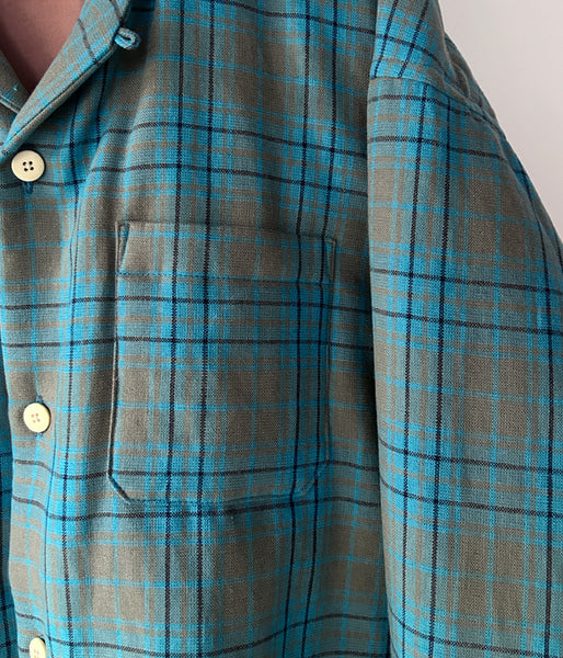 visvim/KEESEY CHECK DOWN JKT (BLUE)