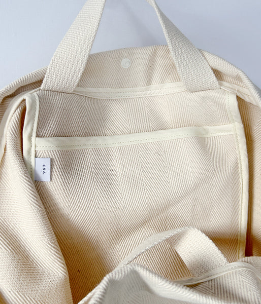 ERA./BIG SHOULDER BAG (WHITE)