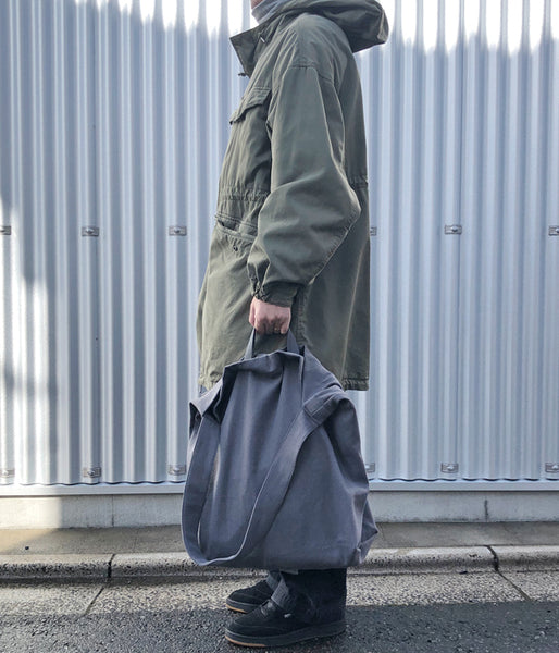 ERA./HOMMA HERRINGBONE BIG SHOULDER BAG (GRAY)