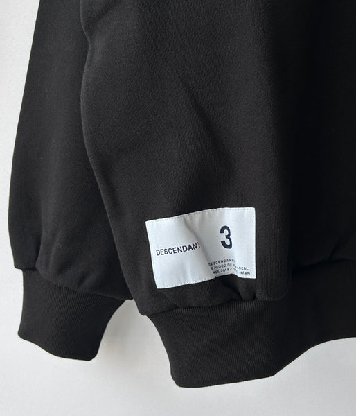 DESCENDANT/STERN CREW NECK (BLACK)