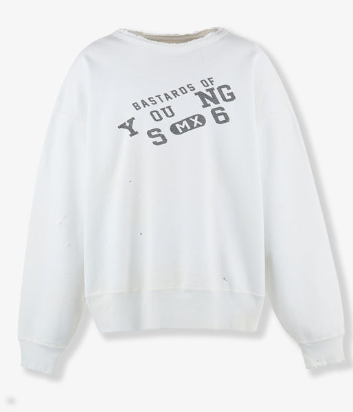 SAINT MICHAEL/BJ_CREW NECK SWEAT/YOUNG/WHT