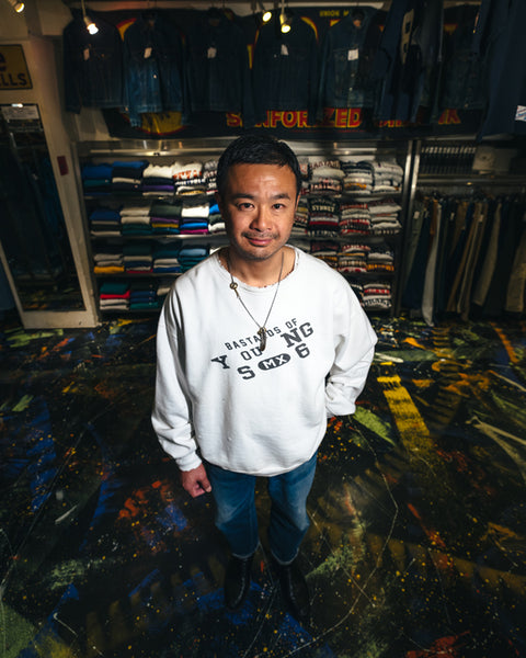 SAINT MICHAEL/BJ_CREW NECK SWEAT/YOUNG/WHT
