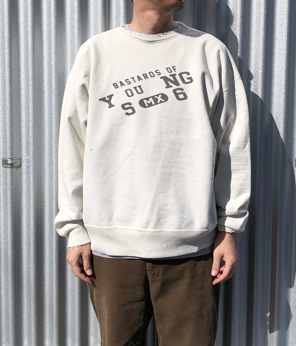 SAINT MICHAEL/BJ_CREW NECK SWEAT/YOUNG/WHT