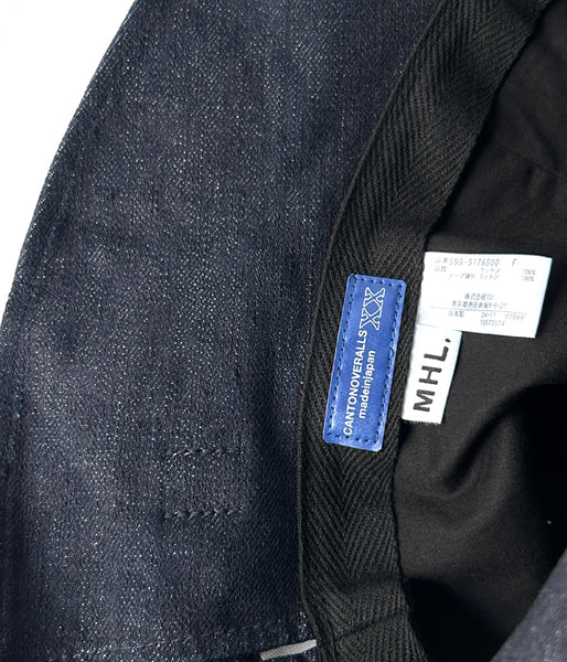 MHL./CANTON LIGHT DENIM HAT (INDIGO)