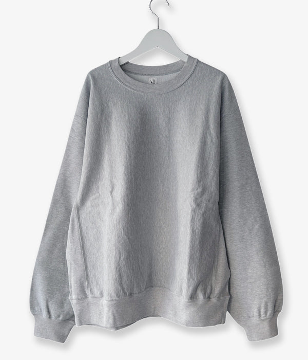 blurhms ROOTSTOCK/THIN-SWEAT CREW-NECK P/O (HEATHER WHITE)