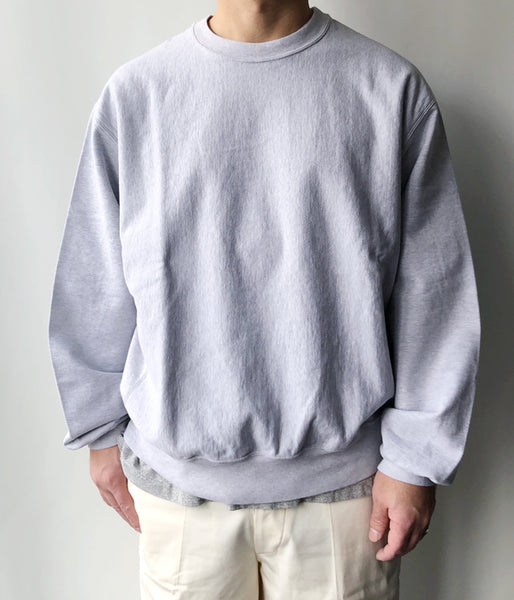 blurhms ROOTSTOCK/THIN-SWEAT CREW-NECK P/O (HEATHER WHITE)