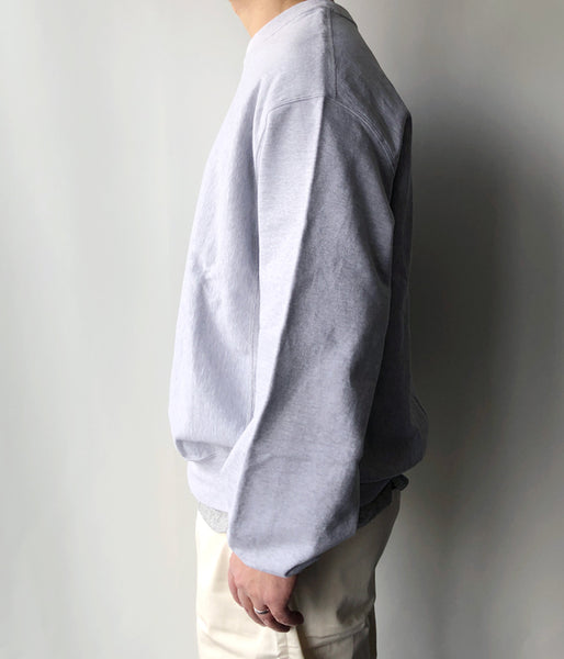 blurhms ROOTSTOCK/THIN-SWEAT CREW-NECK P/O (HEATHER WHITE)