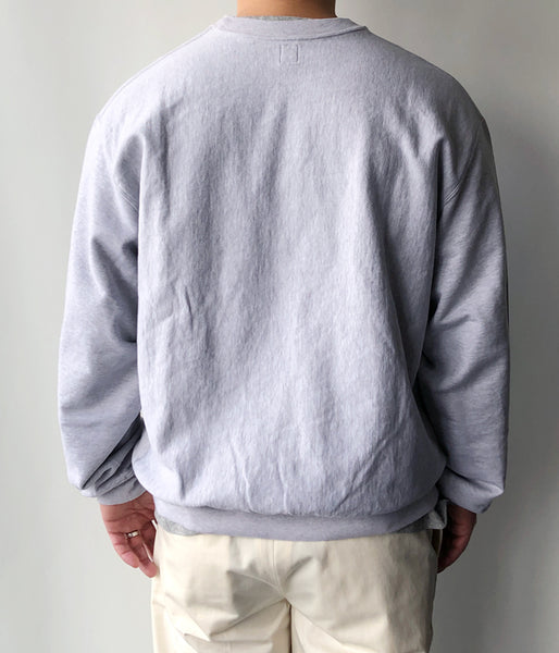 blurhms ROOTSTOCK/THIN-SWEAT CREW-NECK P/O (HEATHER WHITE)