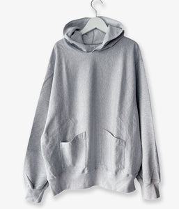 blurhms ROOTSTOCK/THIN-SWEAT SEPARATE-POCKET HOODIE P/O (HEATHER WHITE)