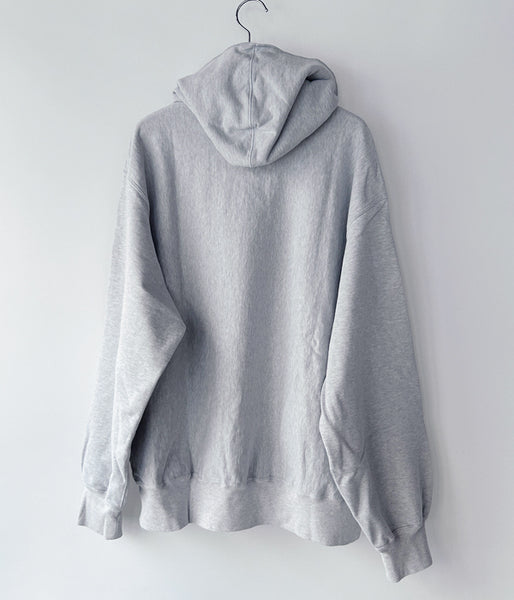 blurhms ROOTSTOCK/THIN-SWEAT SEPARATE-POCKET HOODIE P/O (HEATHER WHITE)