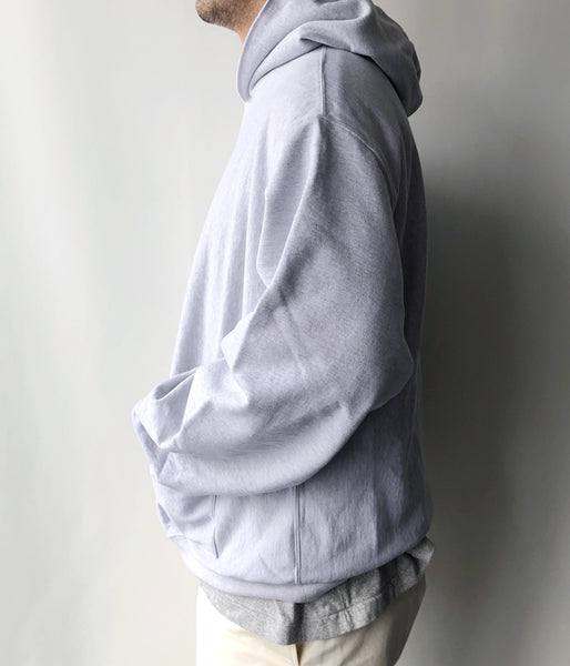 blurhms ROOTSTOCK/THIN-SWEAT SEPARATE-POCKET HOODIE P/O (HEATHER WHITE)