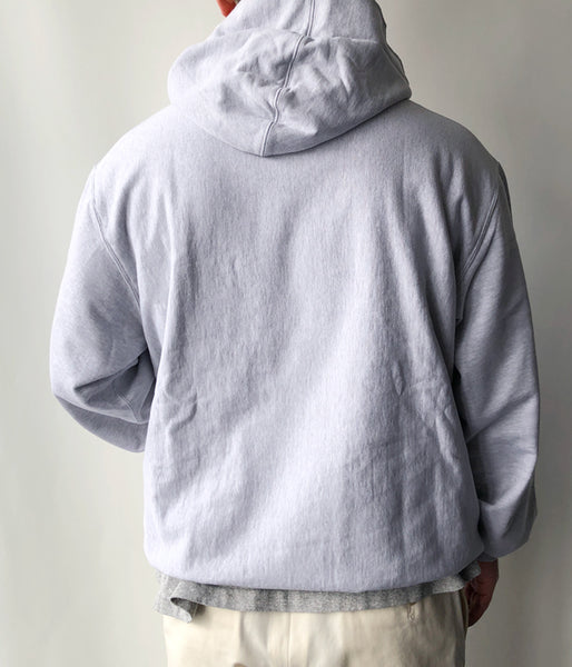 blurhms ROOTSTOCK/THIN-SWEAT SEPARATE-POCKET HOODIE P/O (HEATHER WHITE)