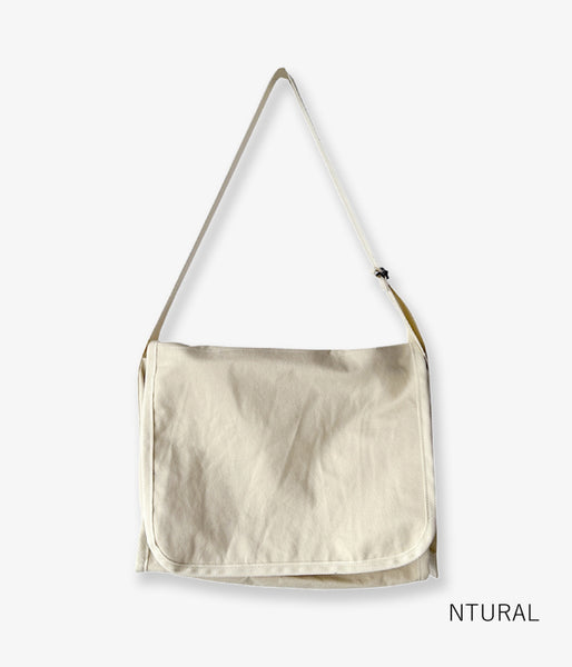 MHL./WASHED COTTON DRILL SHOULDER BAG