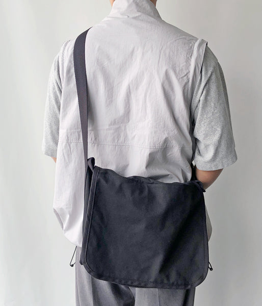 MHL./WASHED COTTON DRILL SHOULDER BAG