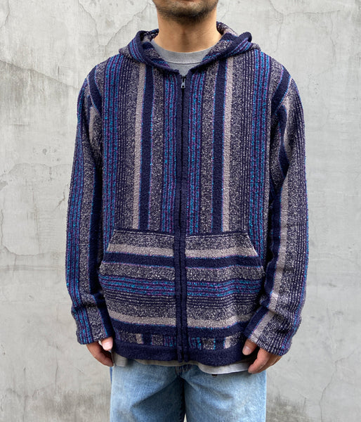 DESCENDANT/SPICOLI HOODED LS SHIRT (NAVY)