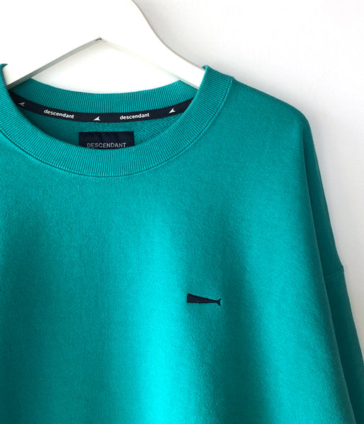 DESCENDANT/PE CREW NECK (TEAL)