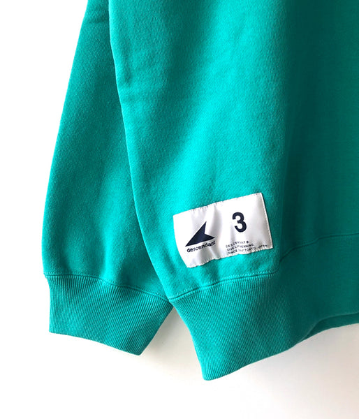 DESCENDANT/PE CREW NECK (TEAL)