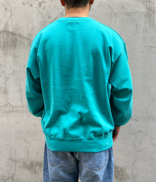 DESCENDANT/PE CREW NECK (TEAL)