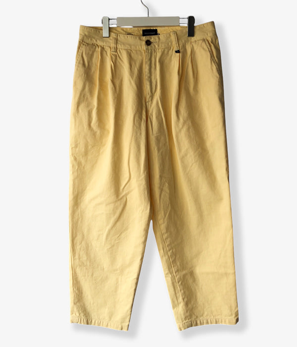 DESCENDANT/DC-3 TWILL TROUSERS (YELLOW)