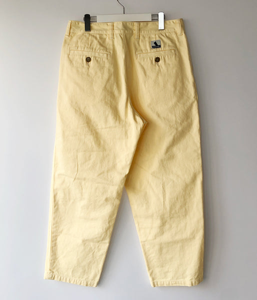 DESCENDANT/DC-3 TWILL TROUSERS (YELLOW)