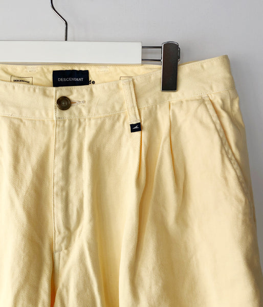 DESCENDANT/DC-3 TWILL TROUSERS (YELLOW)