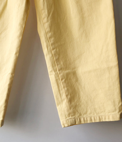 DESCENDANT/DC-3 TWILL TROUSERS (YELLOW)