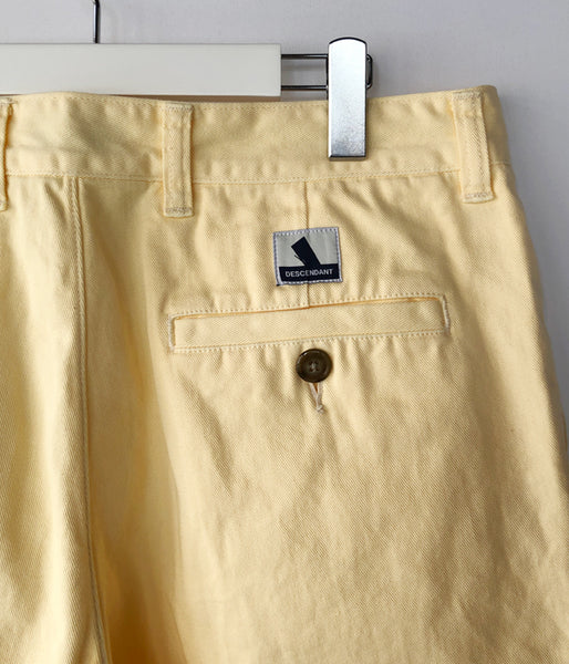 DESCENDANT/DC-3 TWILL TROUSERS (YELLOW)