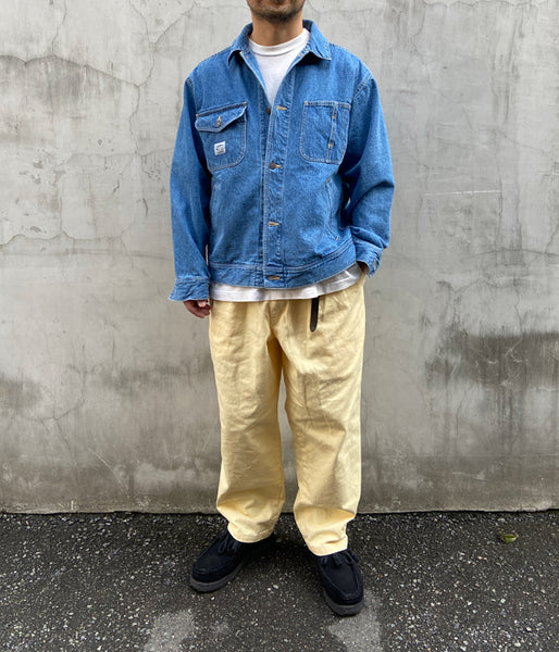 DESCENDANT/DC-3 TWILL TROUSERS (YELLOW)