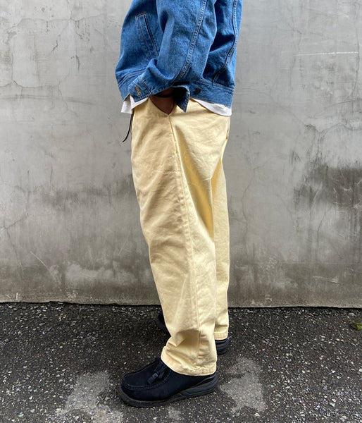 DESCENDANT/DC-3 TWILL TROUSERS (YELLOW)