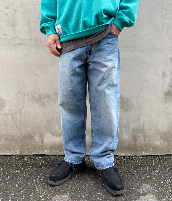 DESCENDANT/1995 DENIM TROUSERS BUGGY HARD WASH (INDIGO)