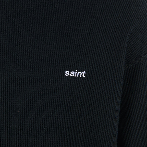 SAINT MICHAEL/LS THARMAL TEE/BLACK